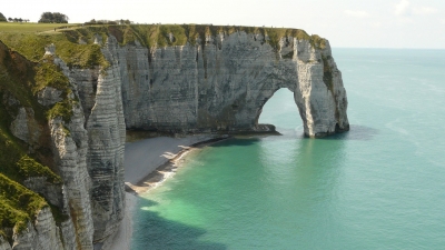 Cliffs Etretat Normandy France Erosion